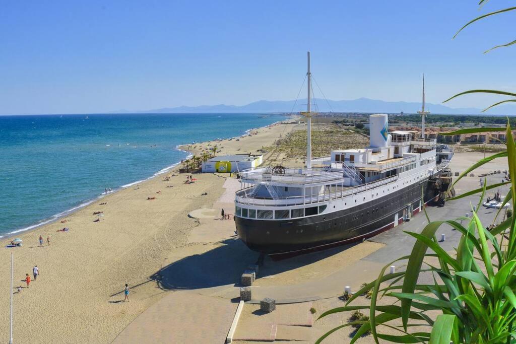 A 500 M De La Plage, Tout Confort Avec Wifi Le Barcarès Kültér fotó